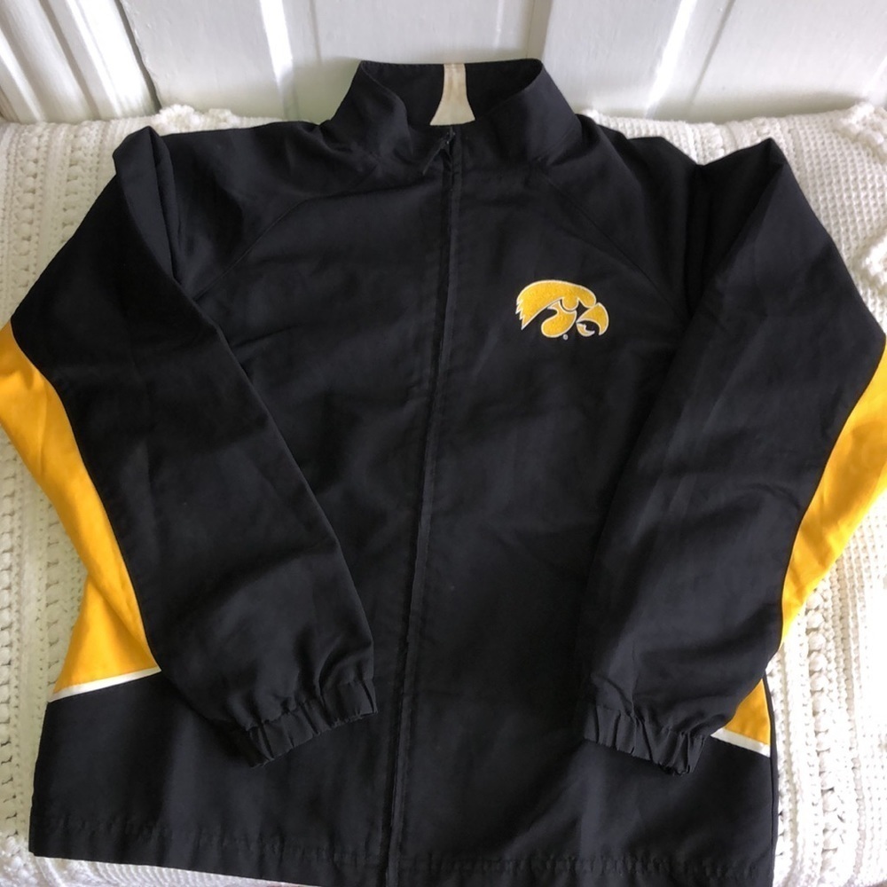 Gear For Sports University Of Iowa Long Sleeve Zip Front Active Track Jacket